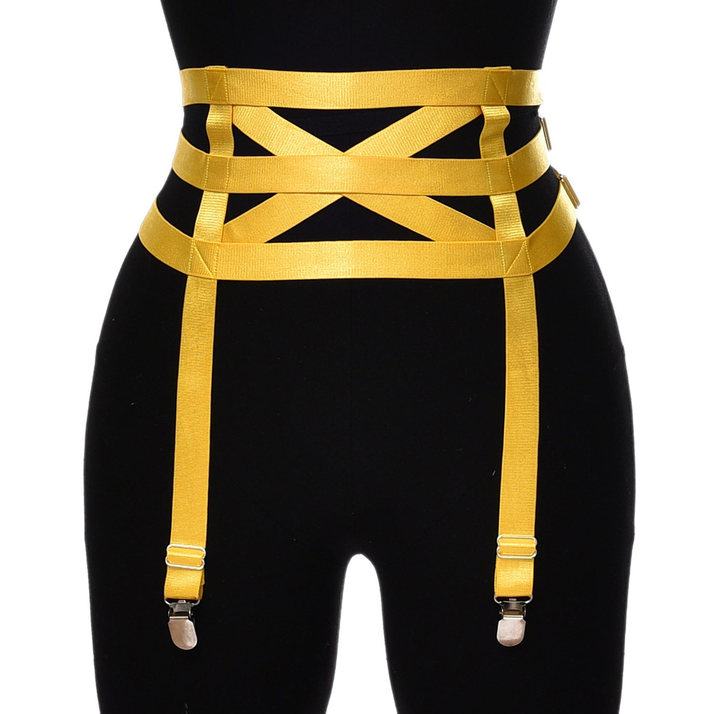 Satin Waist Harness Garter Belt