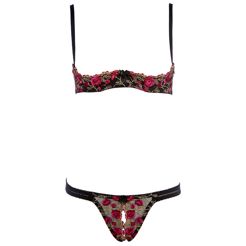 Rose Noir Seduction Lingerie Set