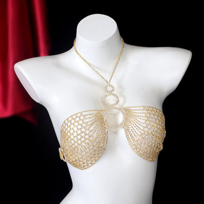 Celestial Circles Rhinestone Bralette