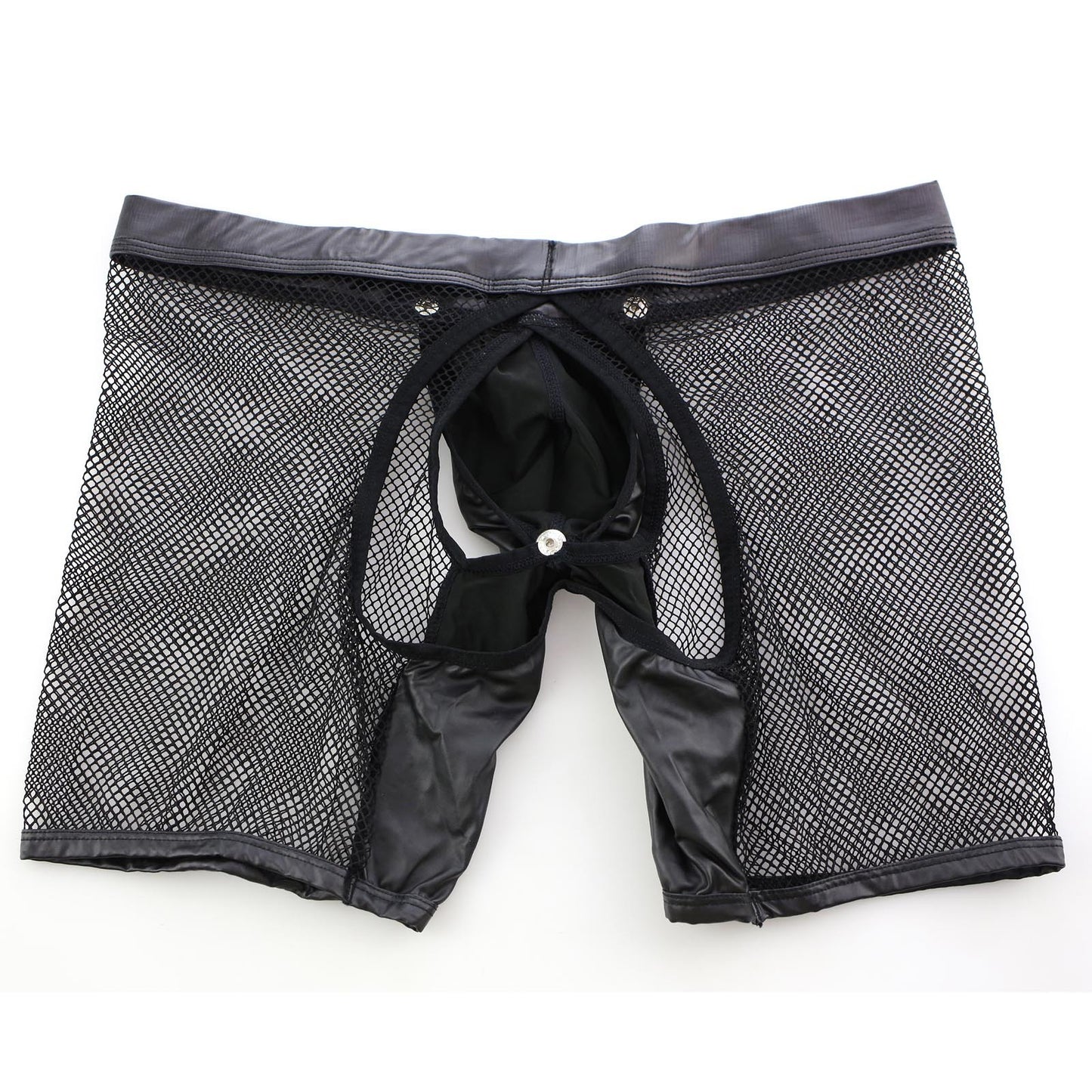 Men’s Cutout Mesh Boxer Briefs with Detachable Pouch mooods