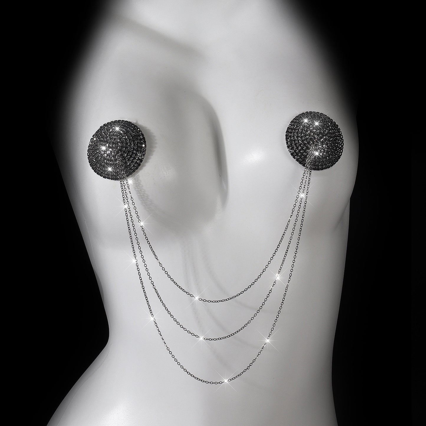 Midnight Spark Rhinestone Nipple Covers mooods