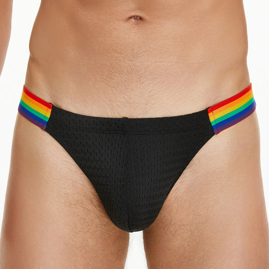 Pride Line Mesh Briefs – Onyx Black mooods