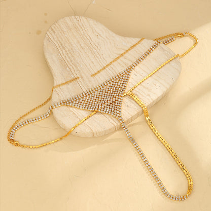 Golden Spark Rhinestone Thong mooods