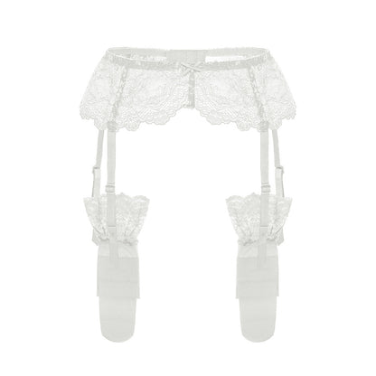 Lace Ruffle Hold-Up Garter Ensemble mooods