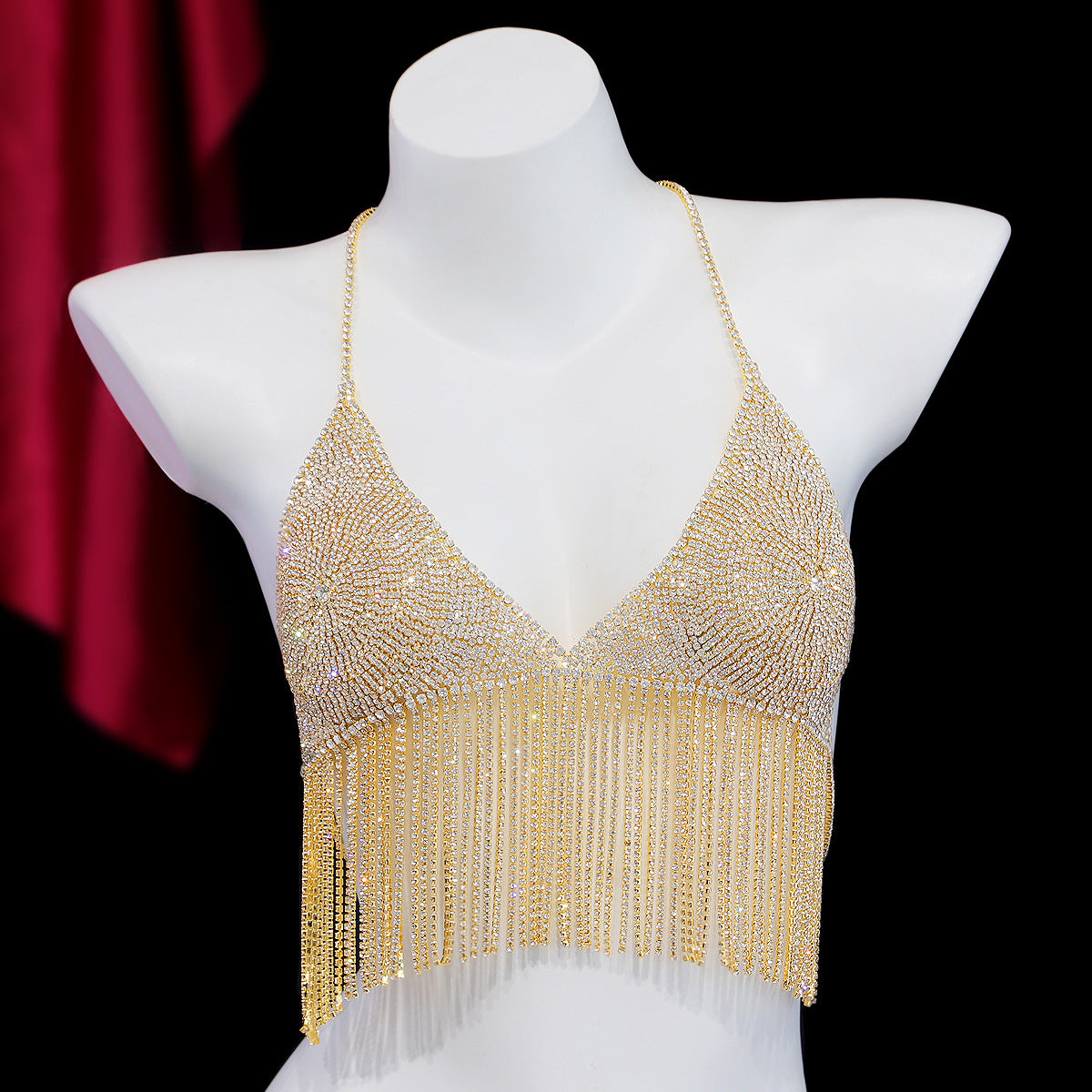 Crystal Fringe Bra Top mooods