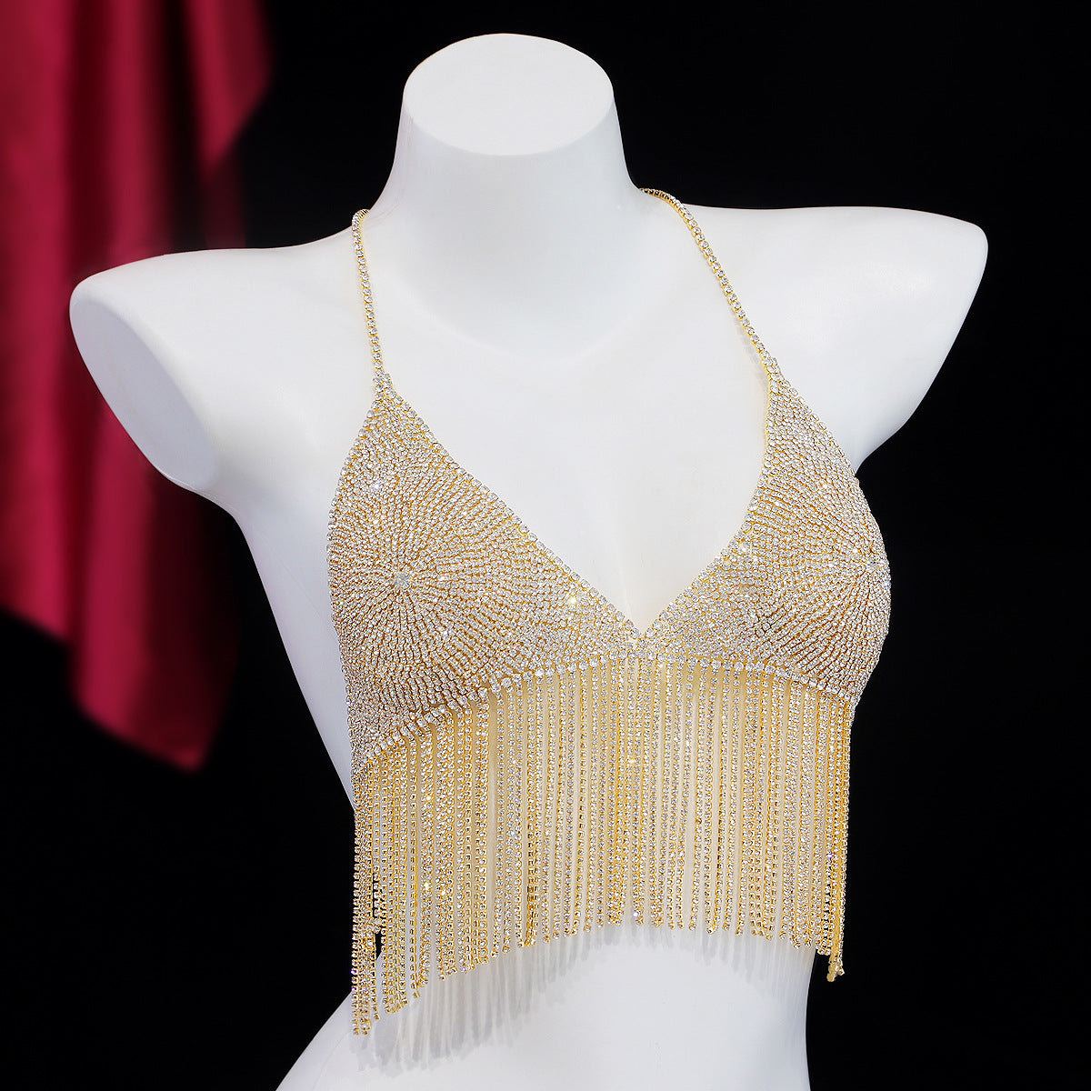 Crystal Fringe Bra Top mooods