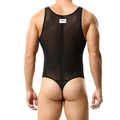 Shadow Skin Sheer Thong Bodysuit — Noir Edition mooods