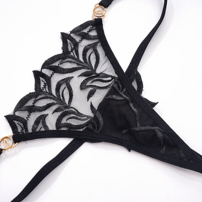 See-Through Thong – Sheer Embroidered Lace Panty