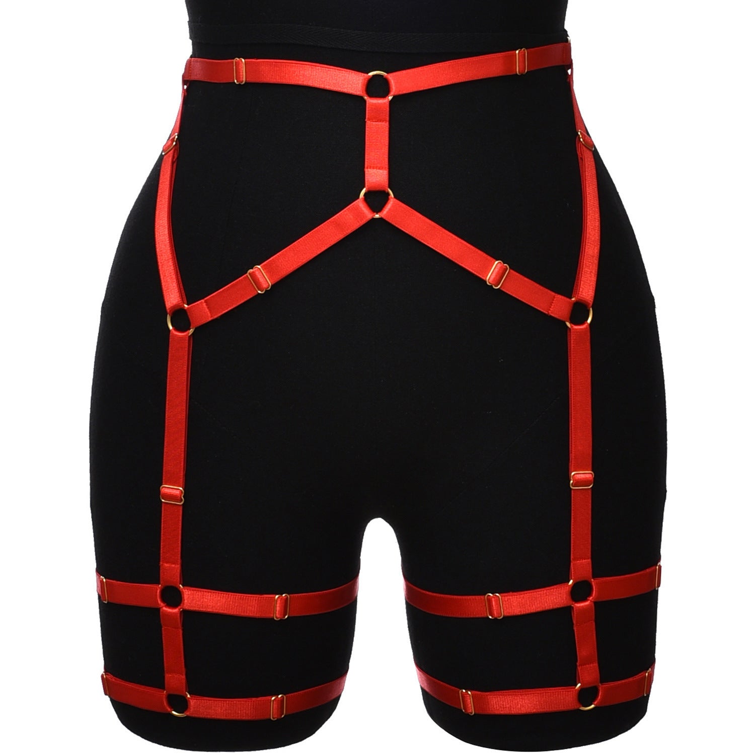 Velour Garter Harness