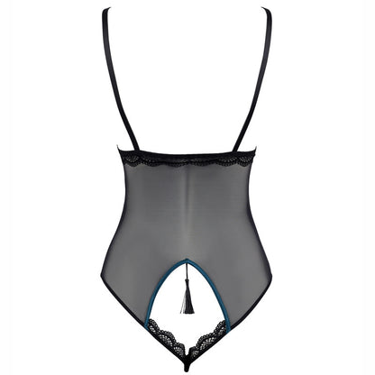 Midnight Tassel Crotchless Bodysuit