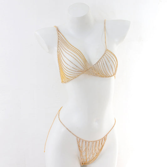 Radiant Cascade Crystal Lingerie Set mooods