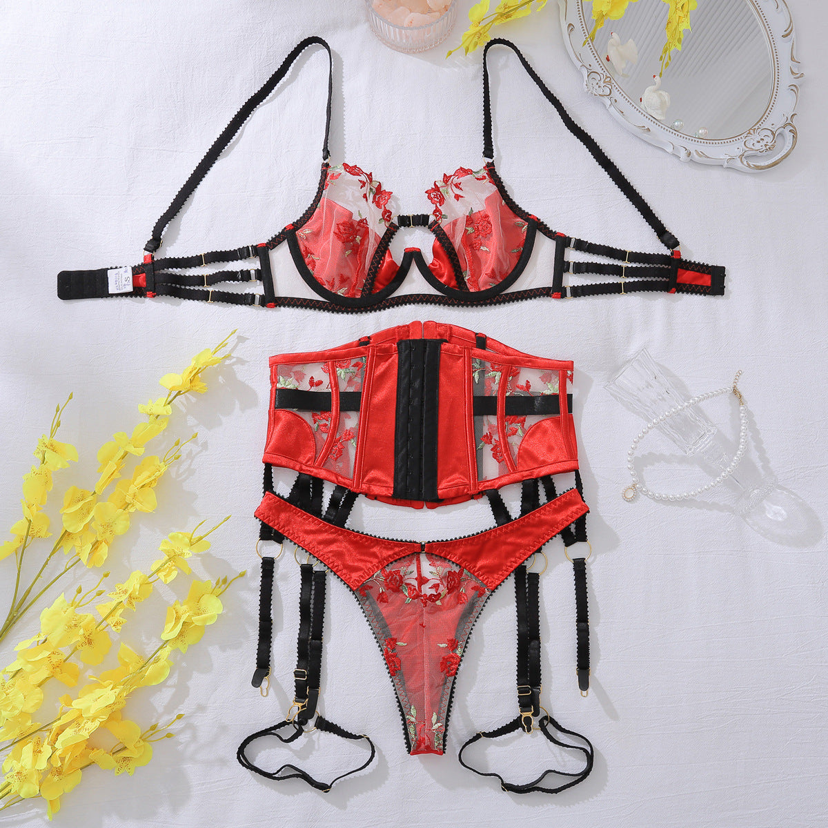 Crimson Reign Lingerie Set mooods