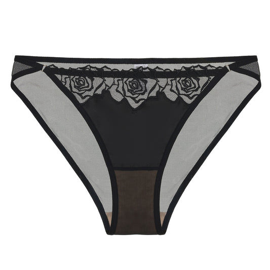 Aeris Noir Brief Mesh Panty mooods