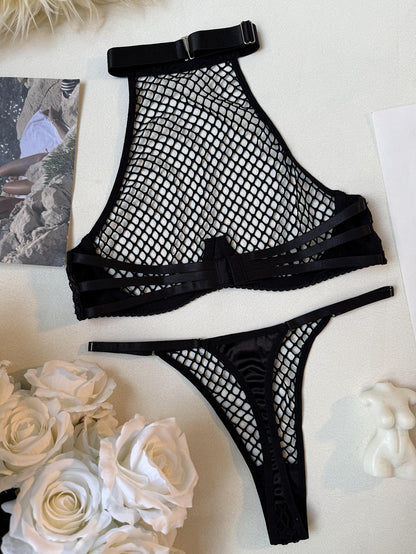 Obsidian Net Lingerie Set mooods