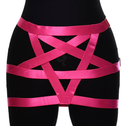 Satin Strap Waist & Thigh Harness