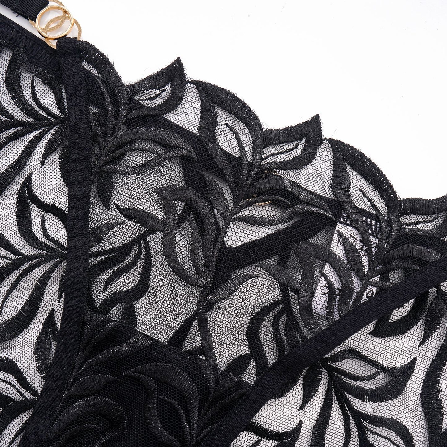 See-Through Thong – Sheer Embroidered Lace Panty