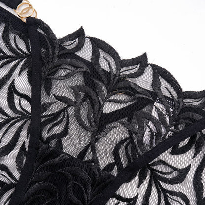 See-Through Thong – Sheer Embroidered Lace Panty