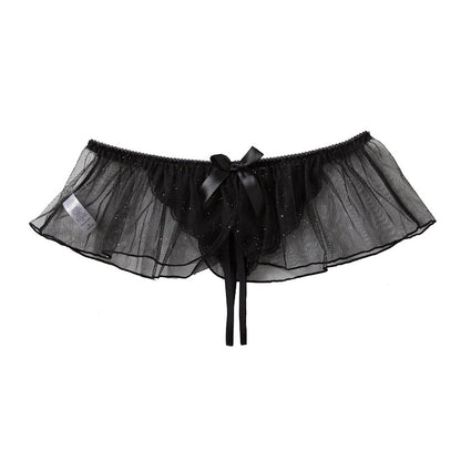 Glitter Veil Crotchless Panty mooods