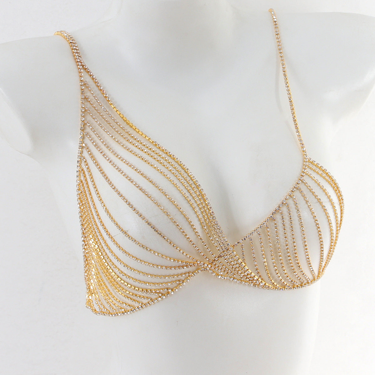 Radiant Cascade Crystal Lingerie Set mooods