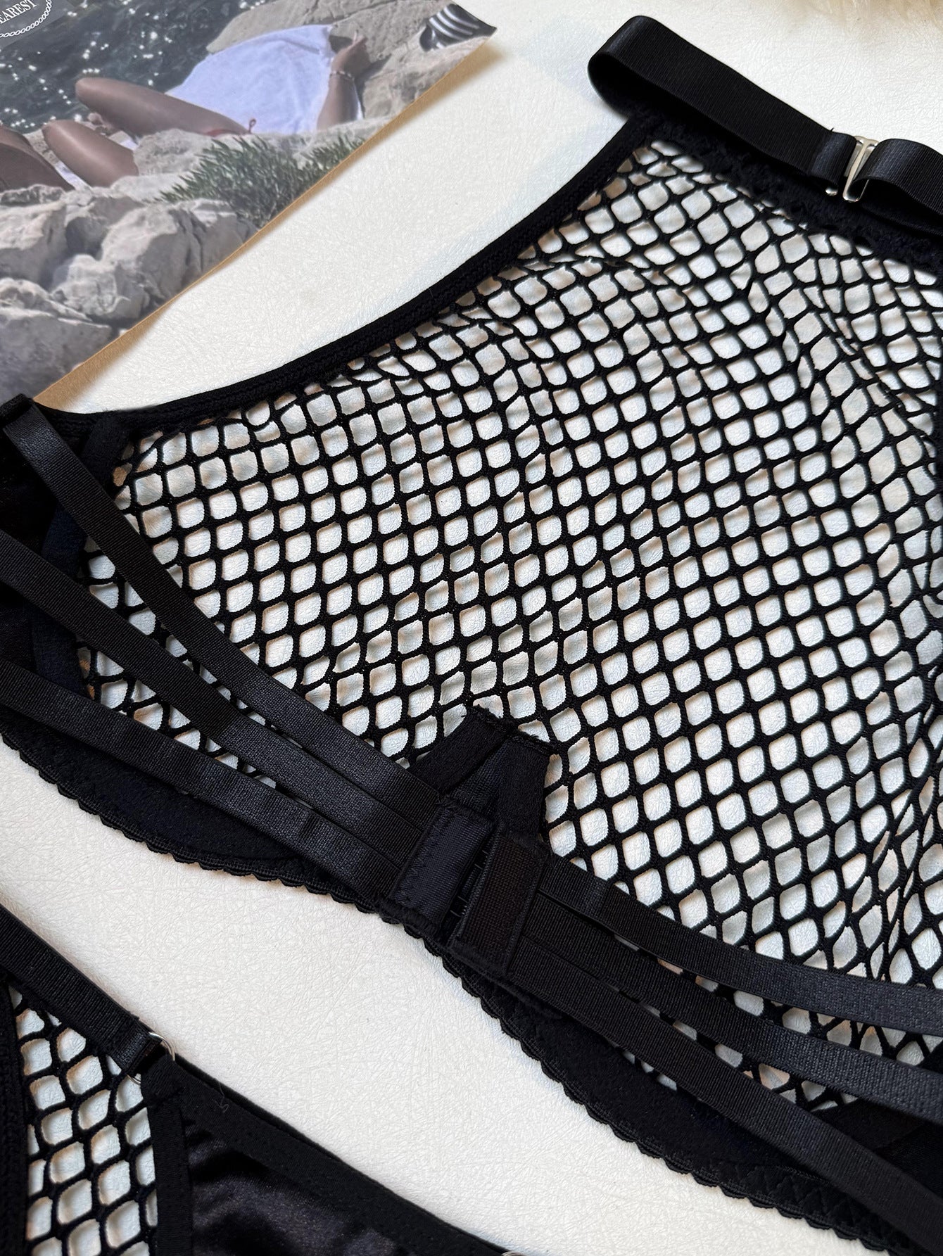 Obsidian Net Lingerie Set mooods