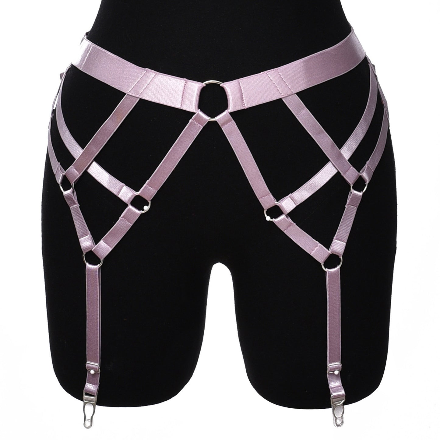 Satin Strap Garter Harness