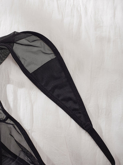 Crystal Lace Plunge Bodysuit mooods