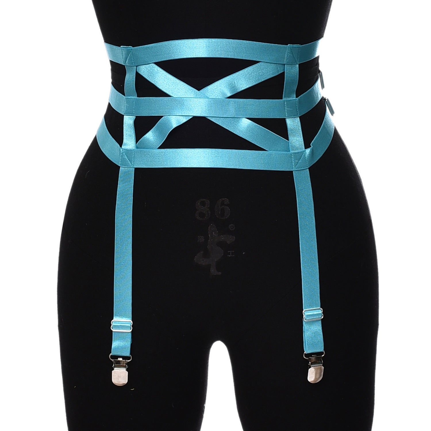 Satin Waist Harness Garter Belt