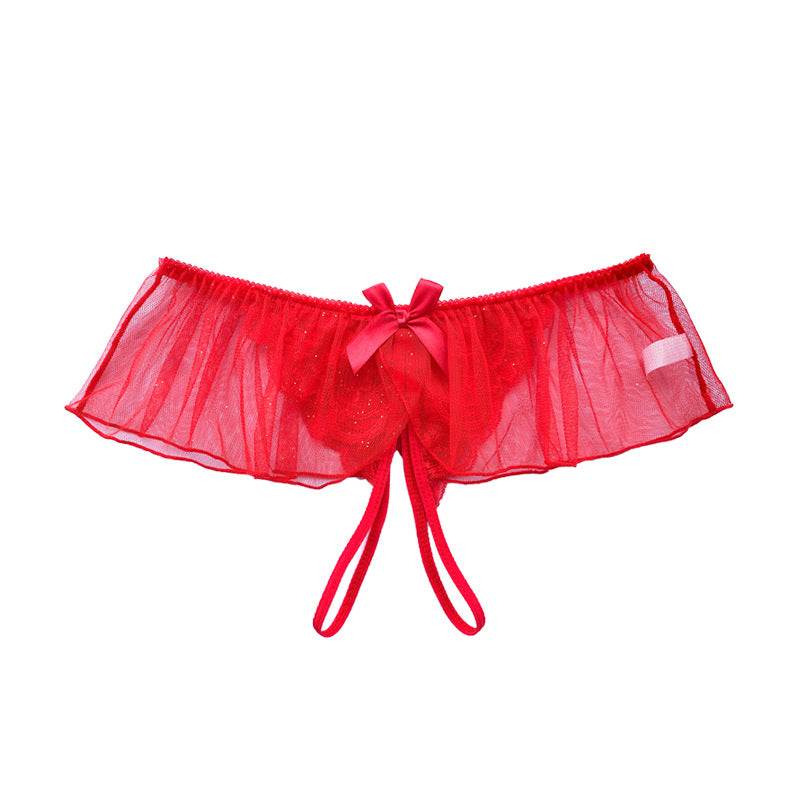 Glitter Veil Crotchless Panty mooods