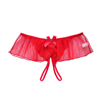 Glitter Veil Crotchless Panty mooods