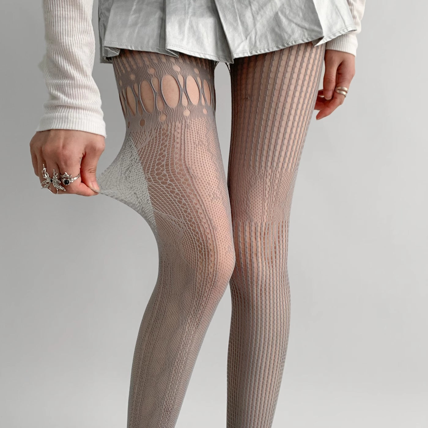 Lattice Allure Patterned Tights mooods