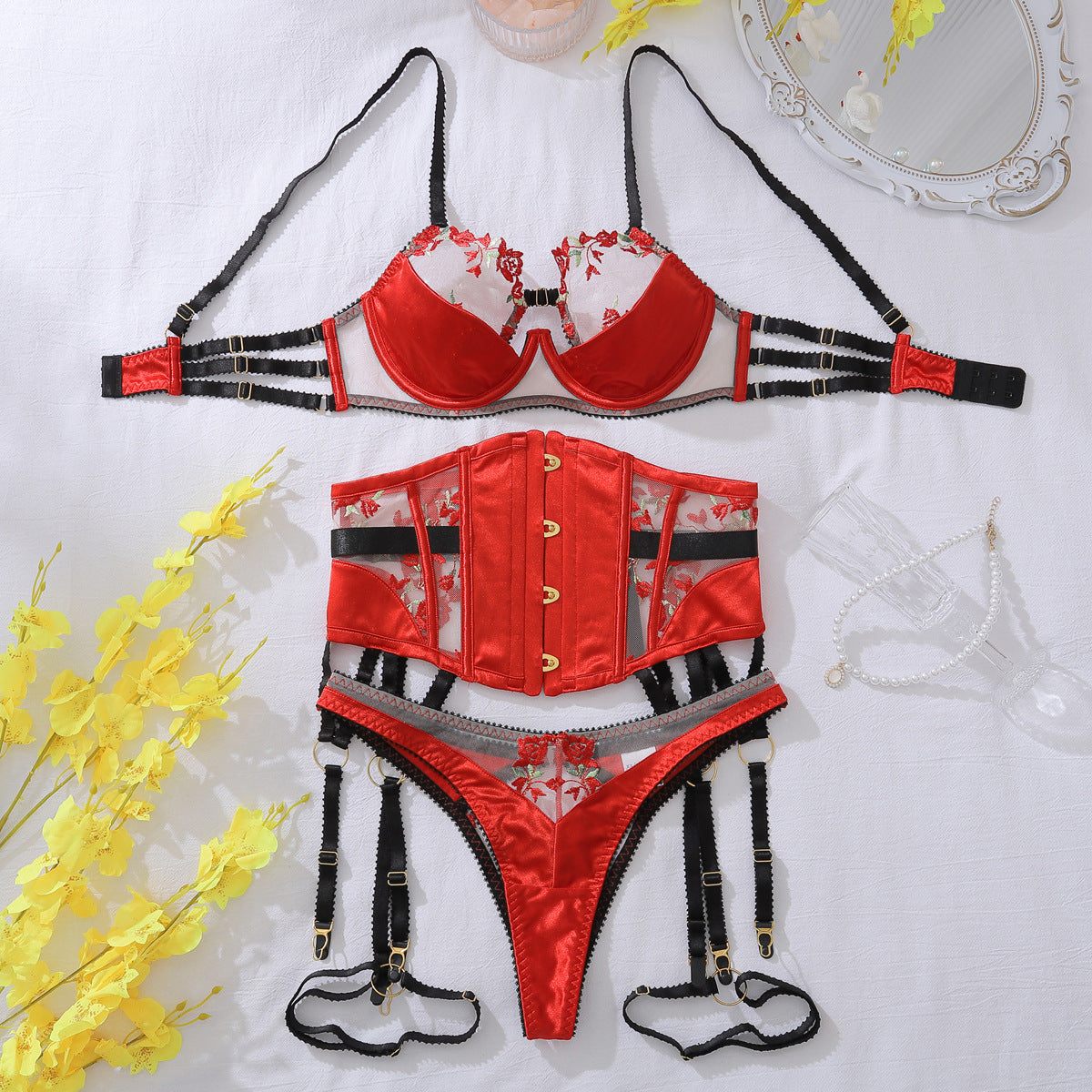 Crimson Reign Lingerie Set mooods