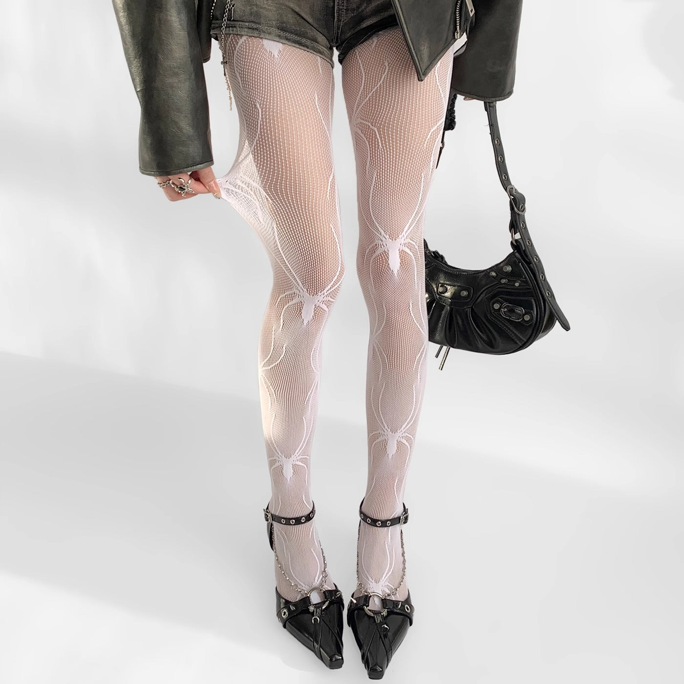 Arachnid Veil Mesh Tights mooods