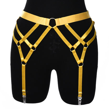 Satin Strap Garter Harness