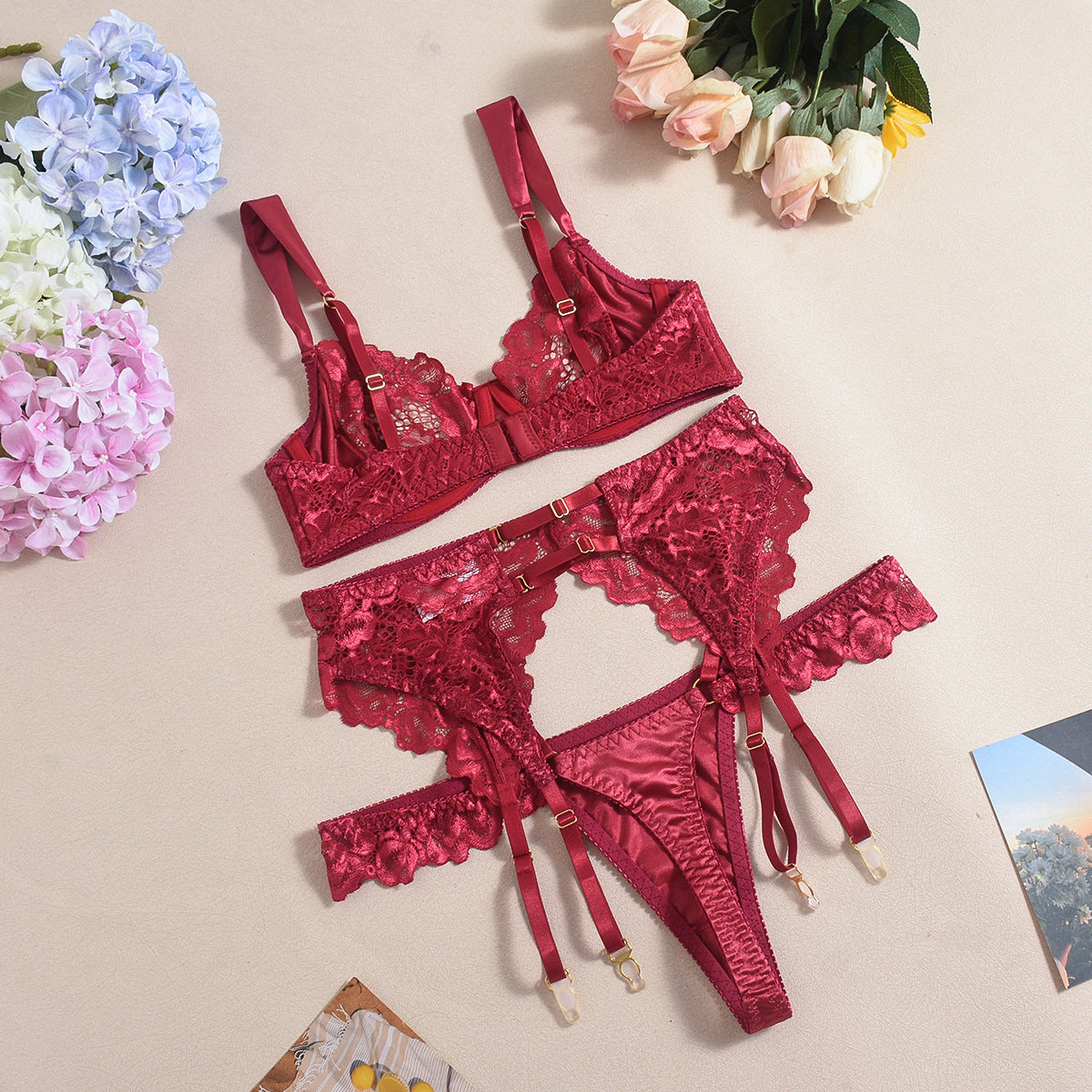 Velvet Bloom Lingerie Set mooods
