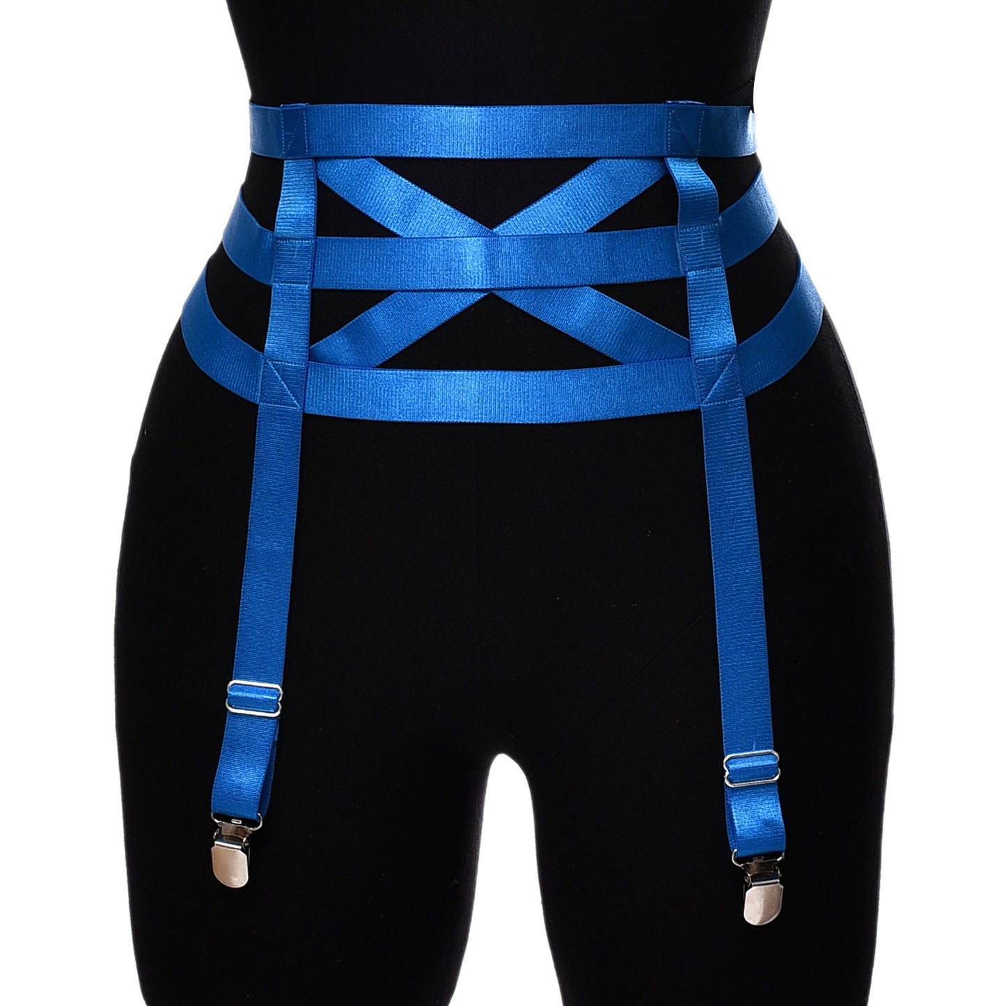 Satin Waist Harness Garter Belt