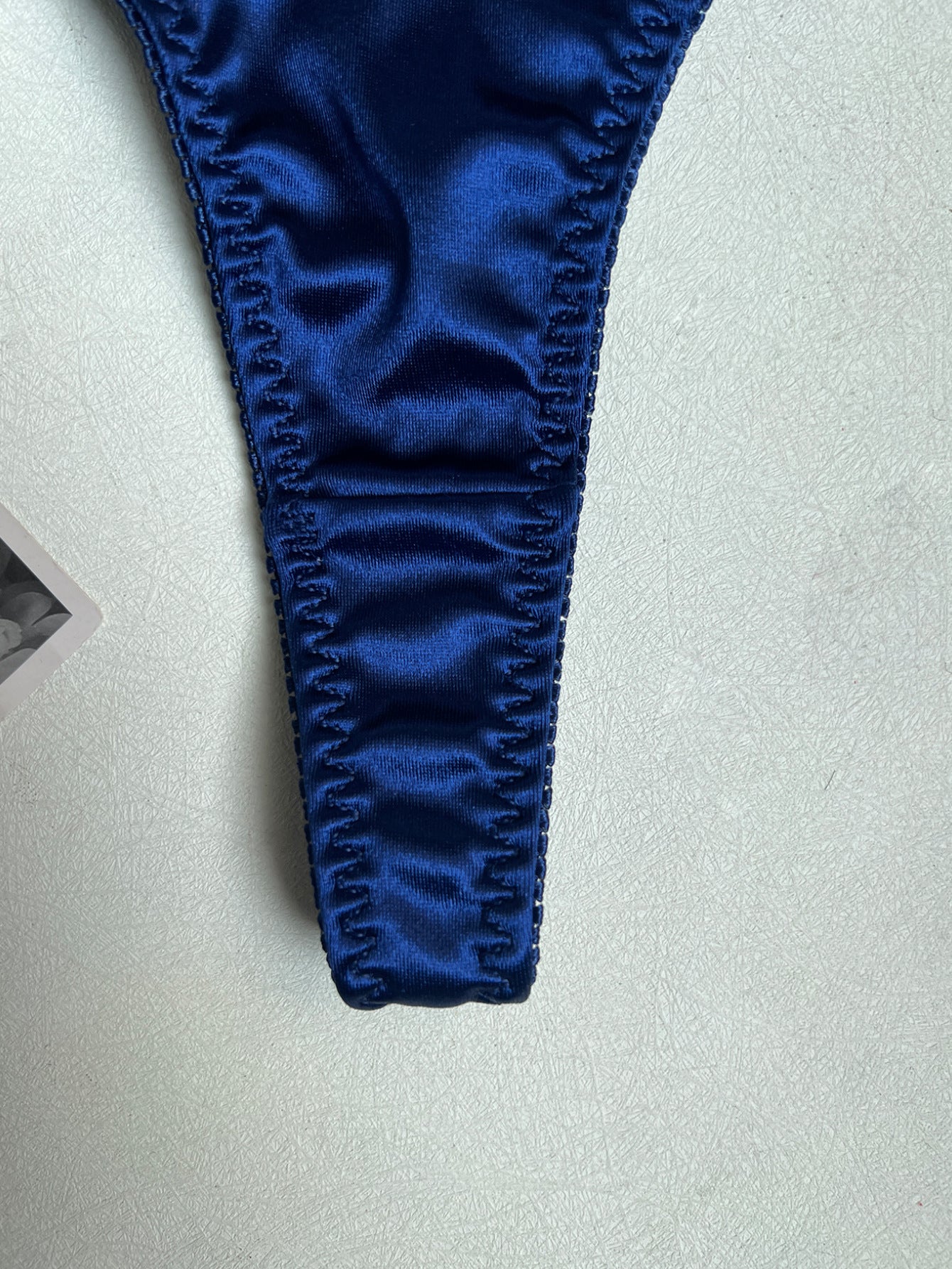 Lustrous Satin Balcony Lingerie Set