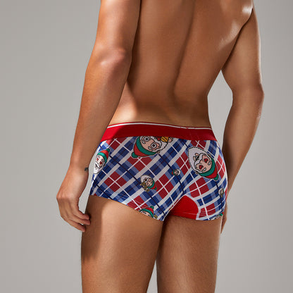 Festive Spirit Boxer Briefs – Santa Plaid Edition mooods