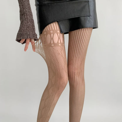 Lattice Allure Patterned Tights mooods