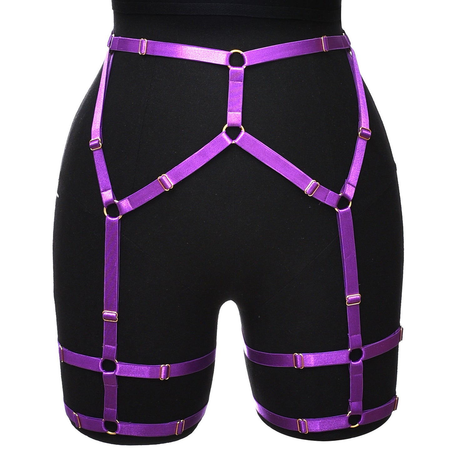 Velour Garter Harness