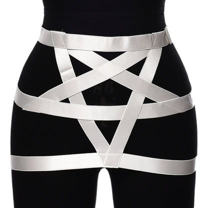 Satin Strap Waist & Thigh Harness