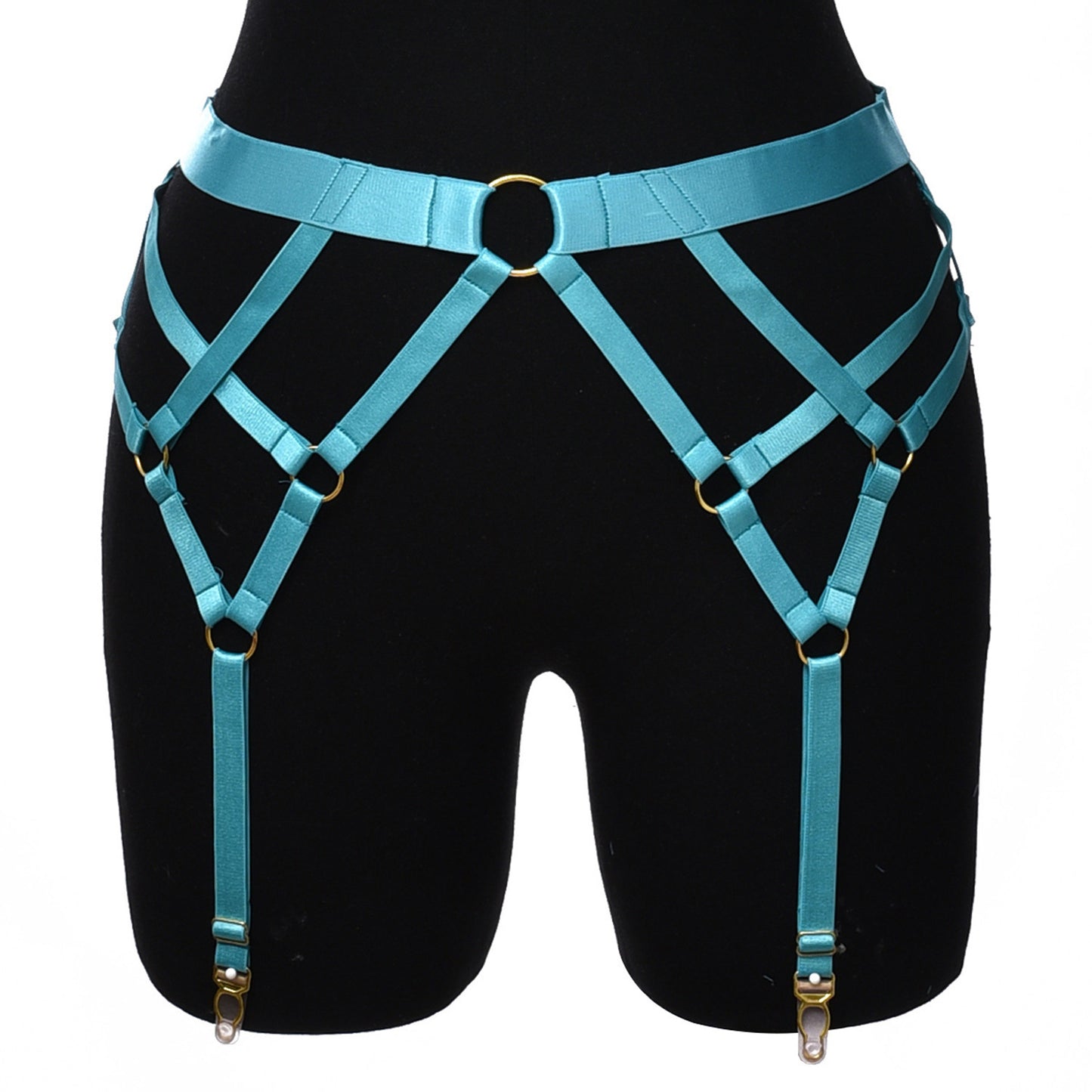 Satin Strap Garter Harness