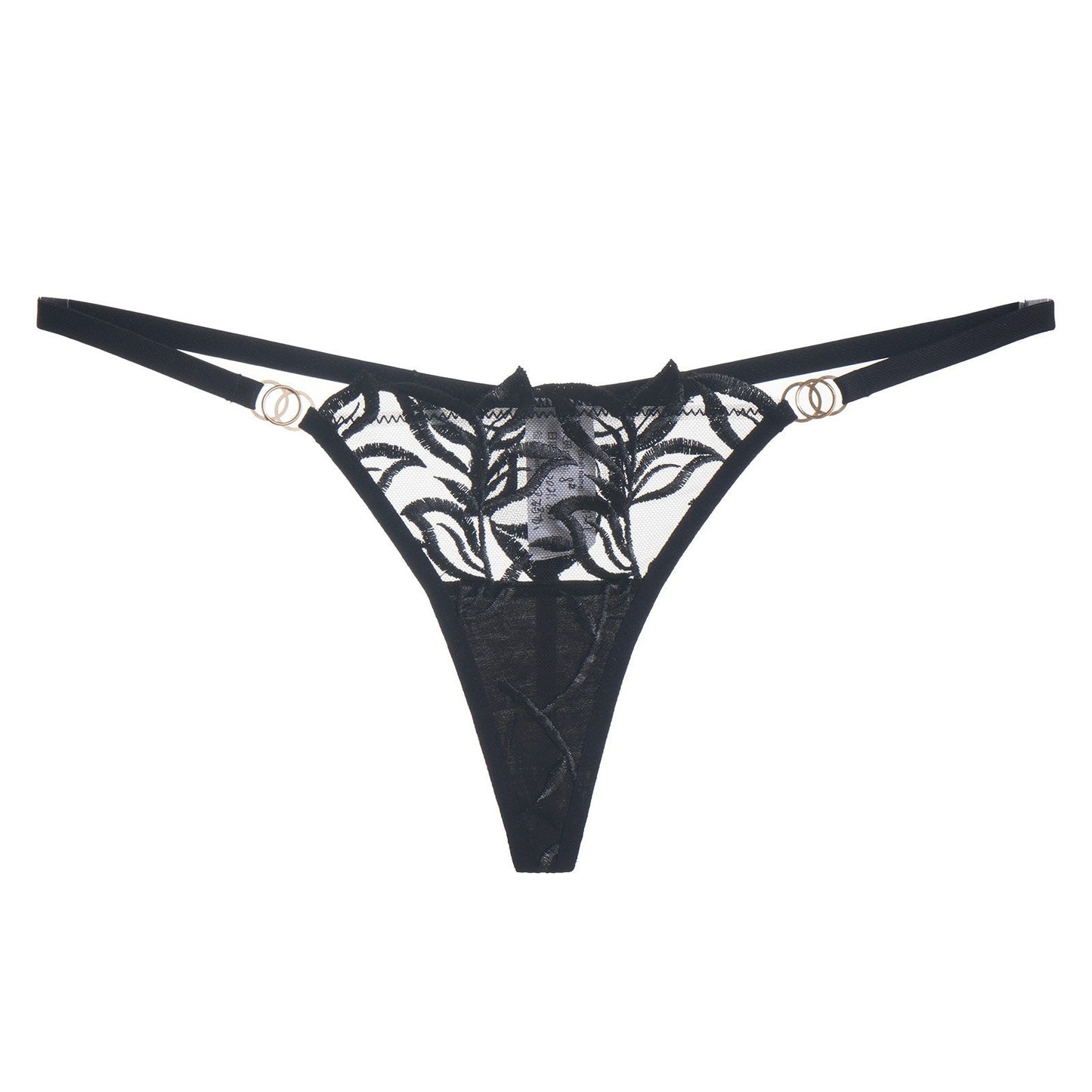 See-Through Thong – Sheer Embroidered Lace Panty