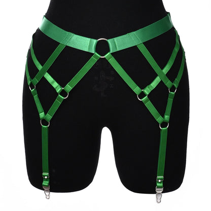 Satin Strap Garter Harness