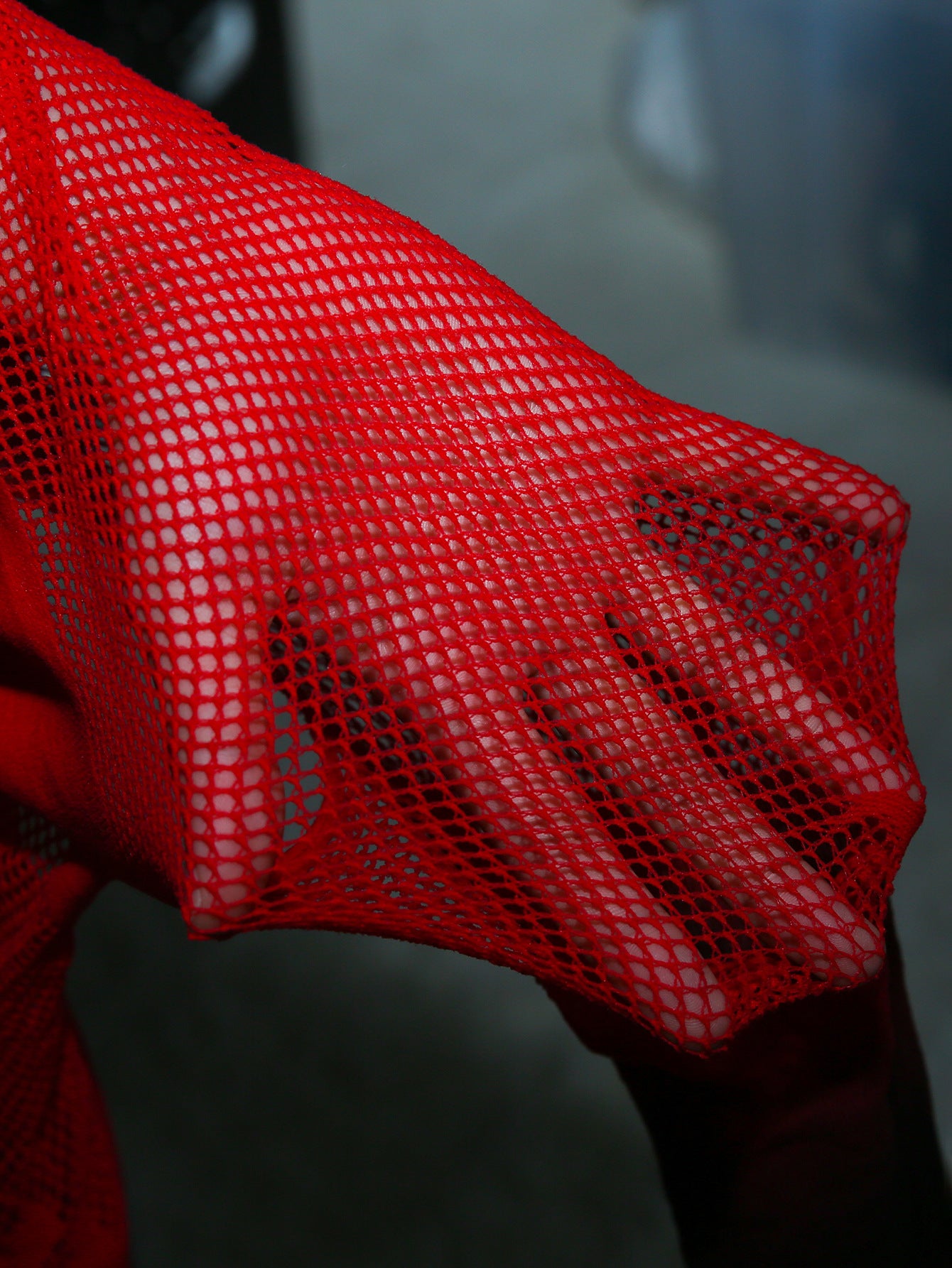 Inferno Gradient Crotchless Tights — Red Noir mooods