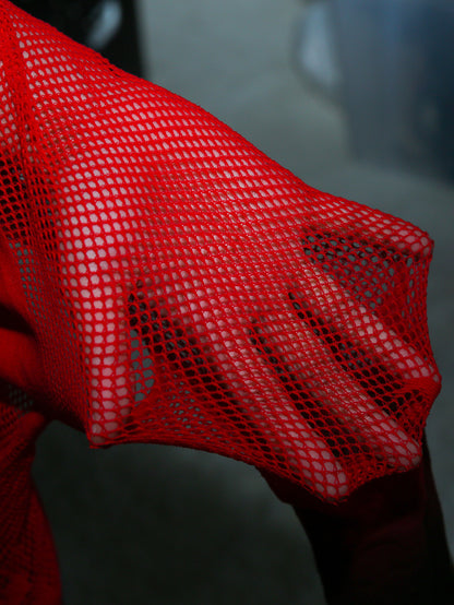 Inferno Gradient Crotchless Tights — Red Noir mooods