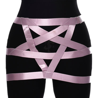 Satin Strap Waist & Thigh Harness