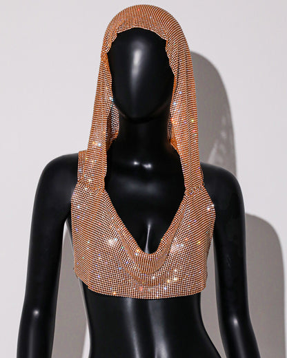 Celestial Halo – Rhinestone Hooded Crop Top mooods