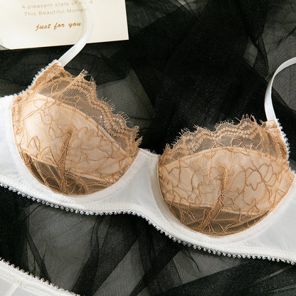 Lace Balcony Bra & High-Waist Bridal Panty Set mooods