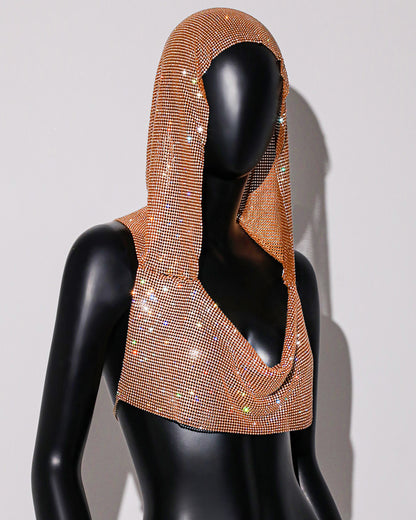 Celestial Halo – Rhinestone Hooded Crop Top mooods