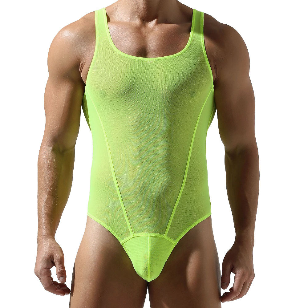 Shadow Skin Sheer Thong Bodysuit — Neon Surge Edition mooods